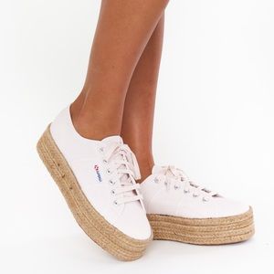 Size 6 Superga Platform Espadrille in White